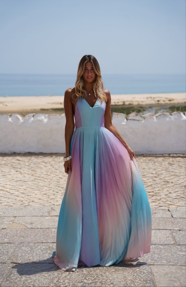 Aurora Long Multicolor Dress - Image 17