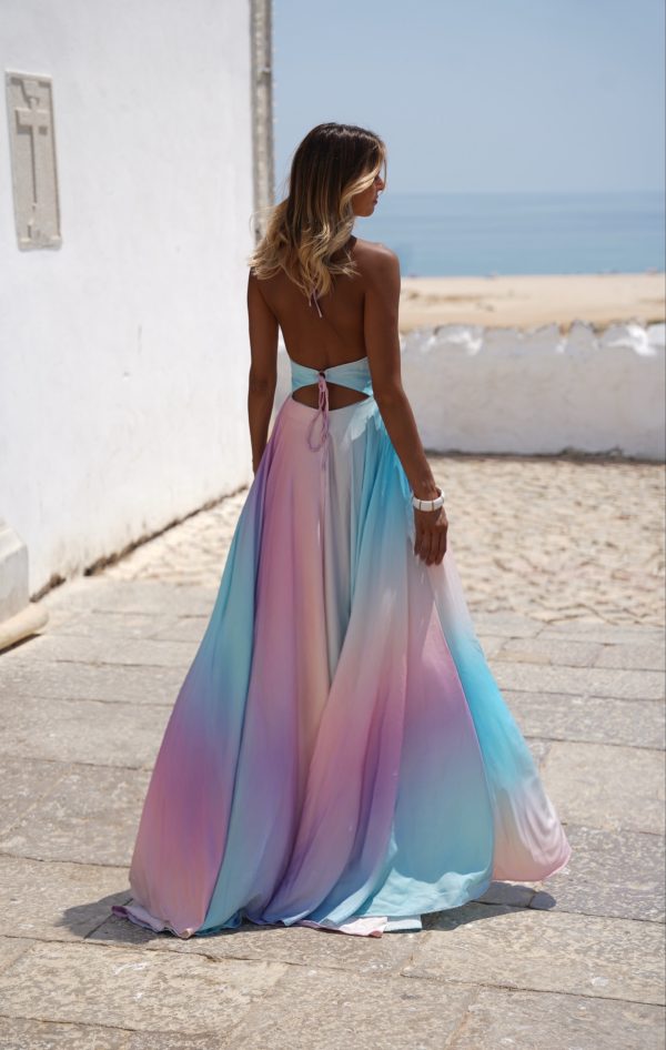 Aurora Long Multicolor Dress - Image 8